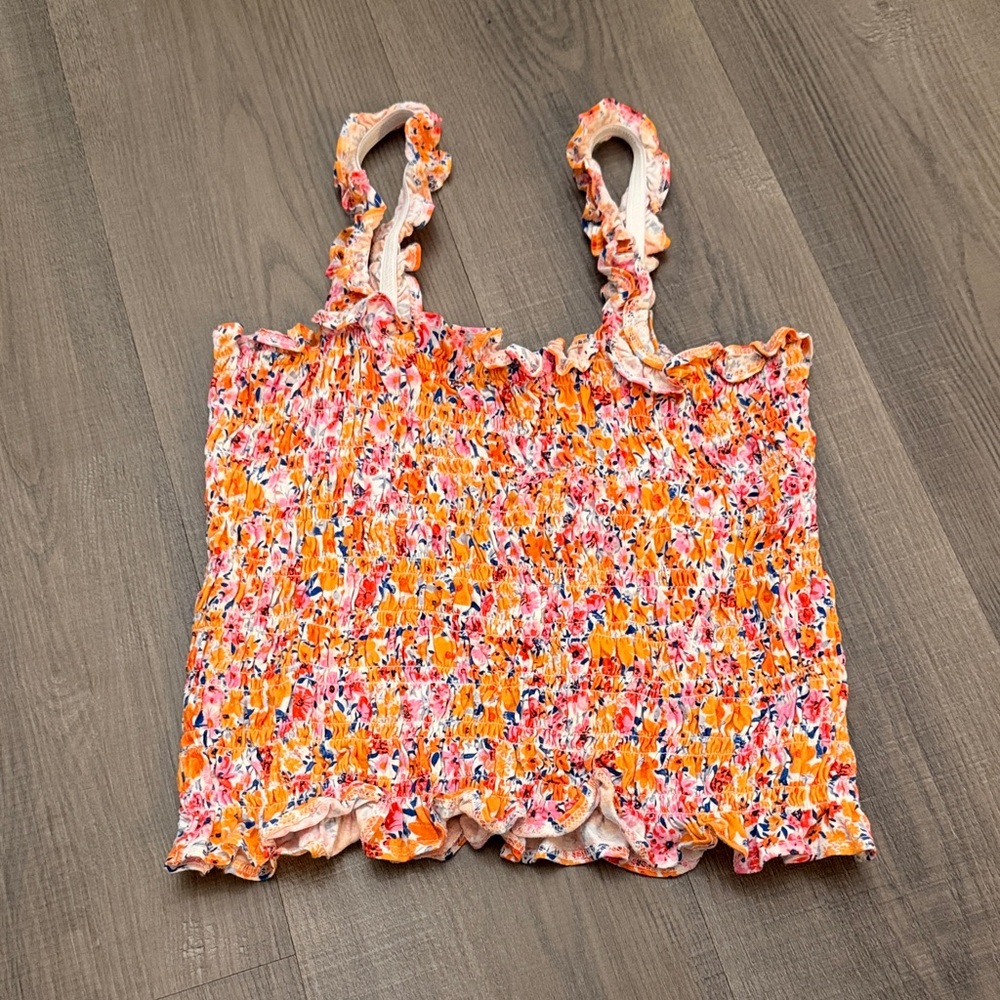 Floral Smocked Women's Top